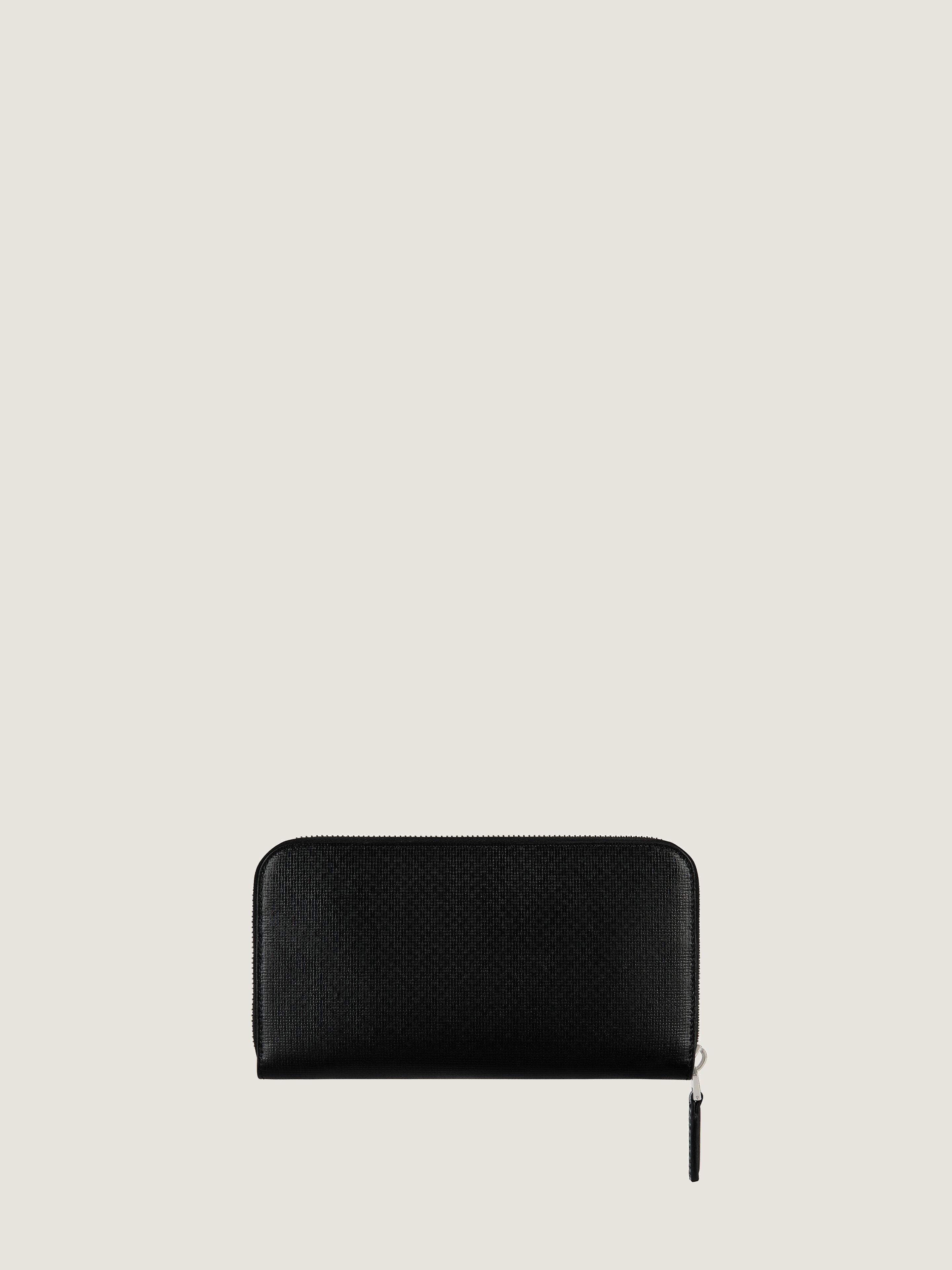 Zipped wallet in 4G Classic leather